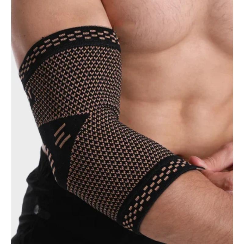 

1 шт наколенники фитнес бег наколенники поддержка медное волокно трикотажные эластичные компрессионные наколенники баскетбол спорт безопасность XL