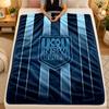 Flannel BlanketNSW Blues Warm Soft Throw Blanket for Indoor Sofa Bed Living Room Use