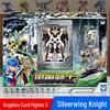 Genuine Card Fighter 3: Season 3 Silver Wing Knight Transforming Mecha Robot Warrior