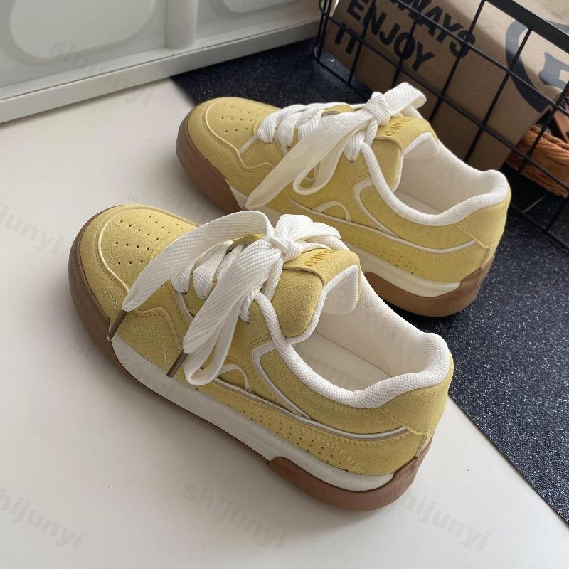 Women's Platform Sneakers 2025 Autumn Fashion Lace Upbreathnable Height Increase Casual Shoes Comfortable Outdoor Non Slip Flats