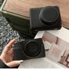 Vintage PU Leather Camera Bag Half Body Protective Cover with Strap for GR IIIx GR III GRIII GR3 Enhanced Grip Soft