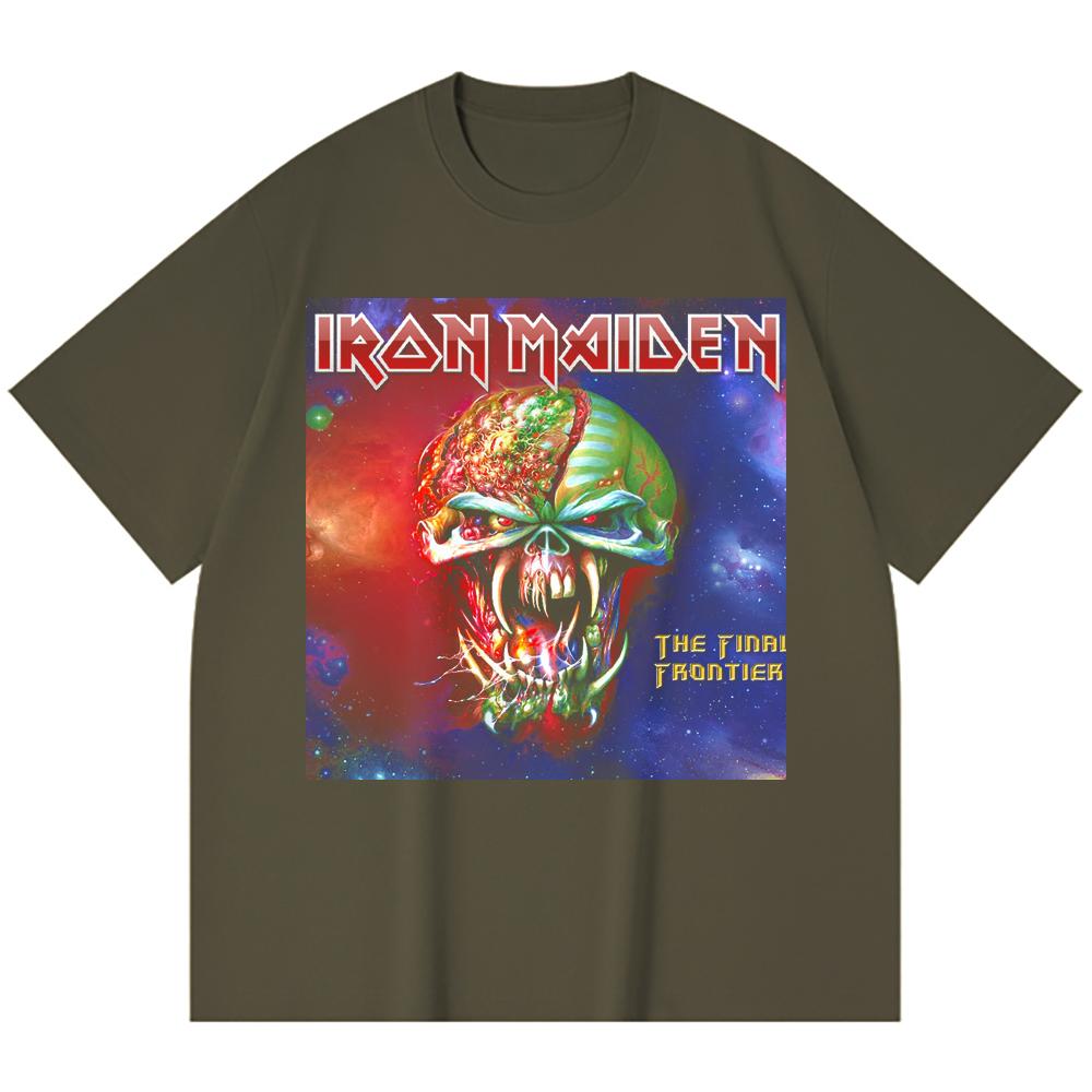 230 g/m² 100% Baumwolle Heavy Metal T-Shirt Rockband Beliebte Musik Druck Unisex Schweres Baumwoll-T-Shirt