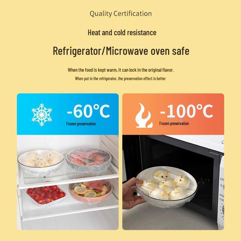 [New User Offer] 0.01 - Food Grade PE Cling Film Roll, 300 Disposable Sheets