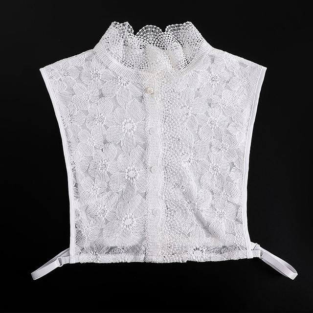 43 Styles Faux Col Stand Revers Chemise Col Détachable Femmes Dentelle Florale Faux Col Demi-Chemise Chemisier Faux Col
