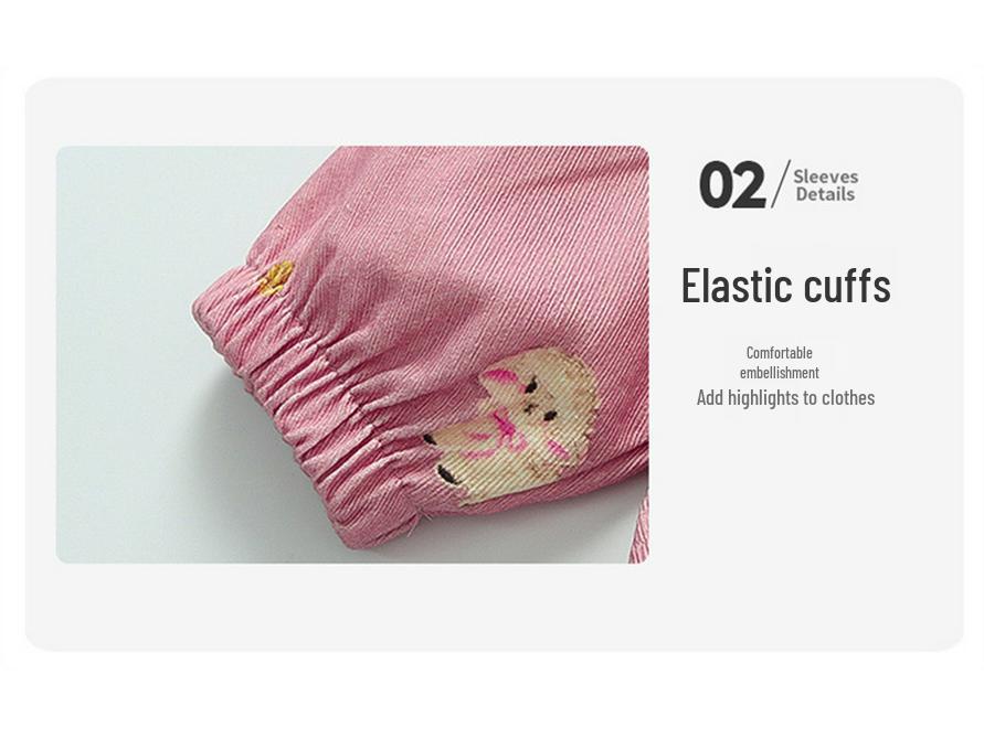 Spring 2025 Stylish Cartoon Two-Piece Set for Baby Girls