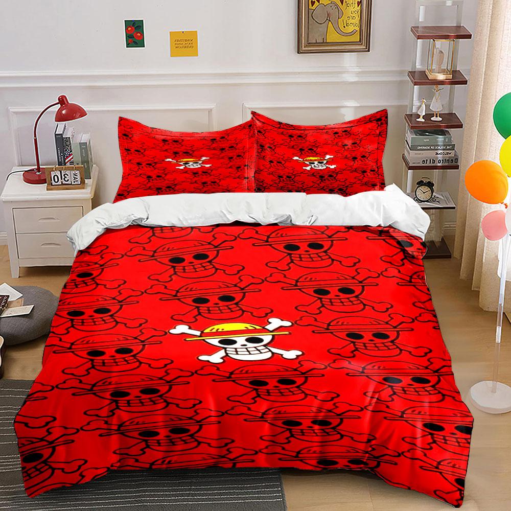 Skull and Crossbones Pattern. Bedding Sets Duvet Cover Sets Duvet Covers Pillowcases(1 * Duvet Cover 2 * Pillowcases, Without Duvet Insert)