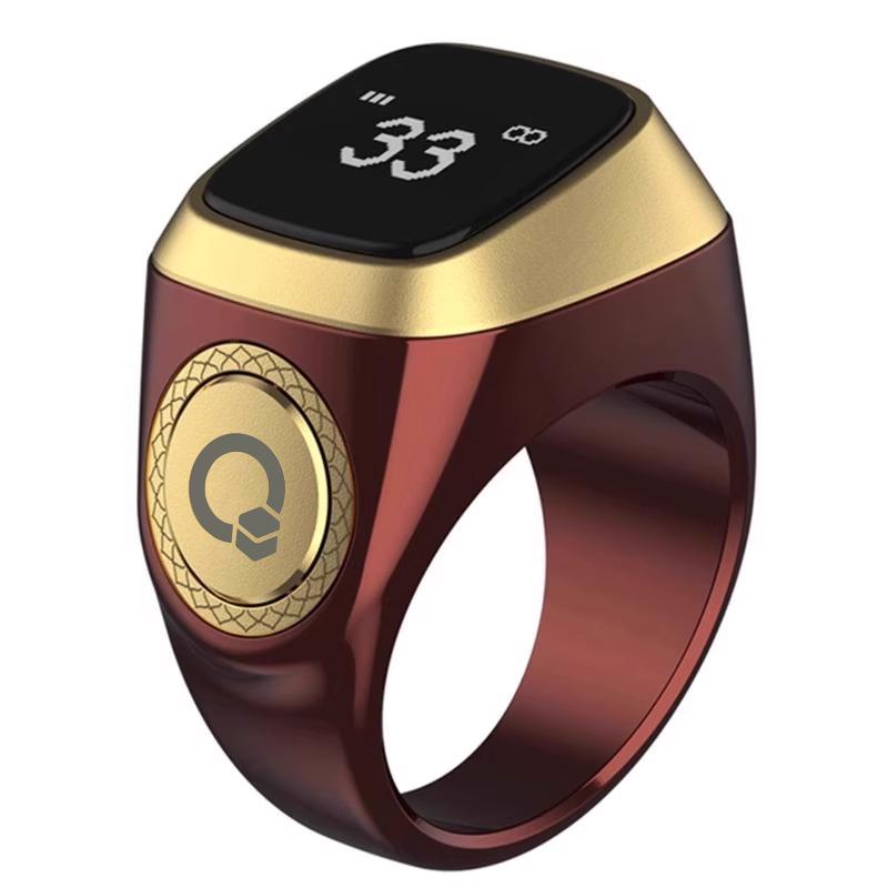 Rechargeable Bluetooth Smart Ring with Digital Counter
