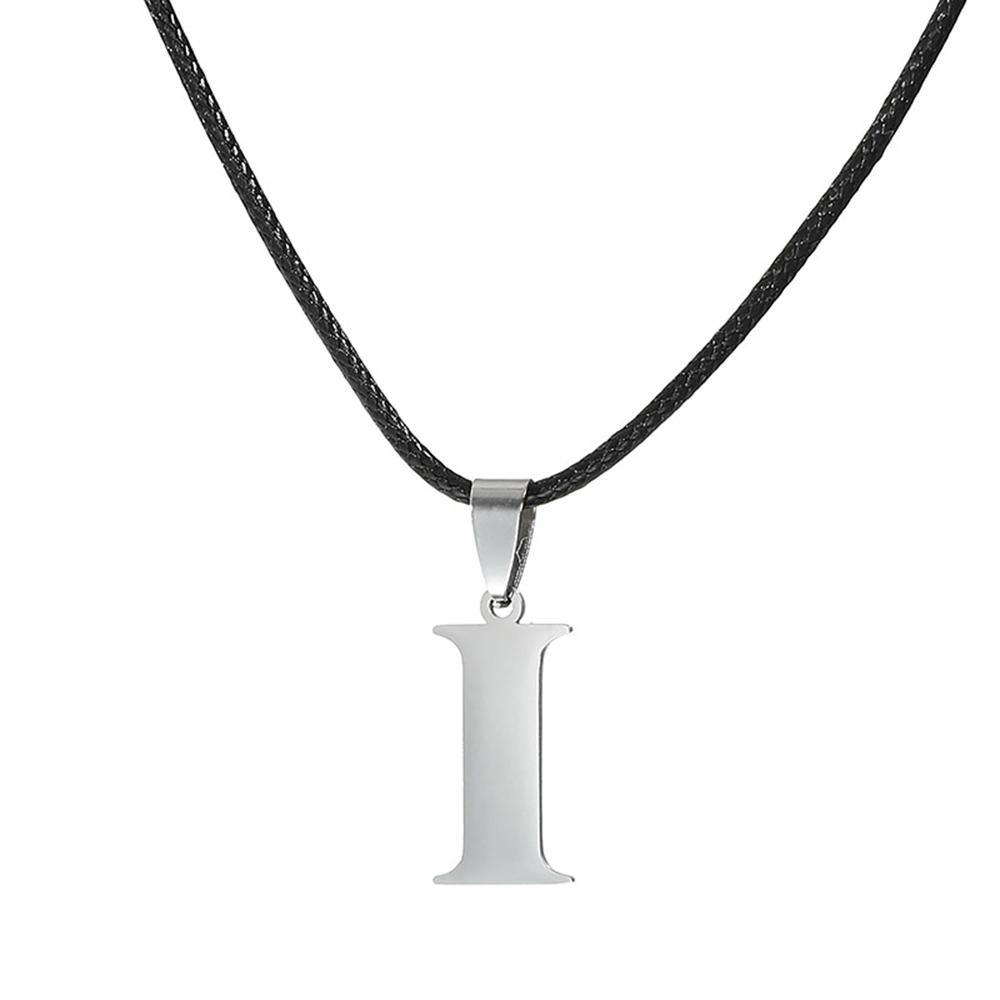 Nowy Naszyjnik ze Stali Nierdzewnej z Inicjałem Alfabetu A-Z 26 Angielskich Liter Naszyjnik Dla Mężczyzn Kobiet Personalizowane Prezenty Biżuteryjne