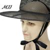 Crisp Fabric Hat Vintage Korean Gat Hat, Black Mesh Wide Brim Joseon Dynasty High-quality Costume Prop Scholar with Neck Strap, Halloween Cosplay