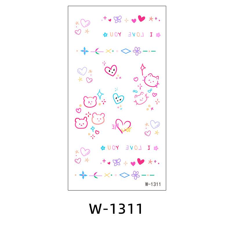 Tattoo Stickers Waterproof And Sweat-Proof Valentine'S Day Temporary Disposable Tattoo Stickers Cute