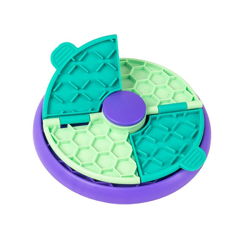 Multi Layer Puzzle Slow Food Bowl Non Slip Bite Resistant Pet Dog Feeding Bowl