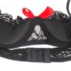 Steel Ring Passionate Fun Lingerie with Bow Lace Half Cup