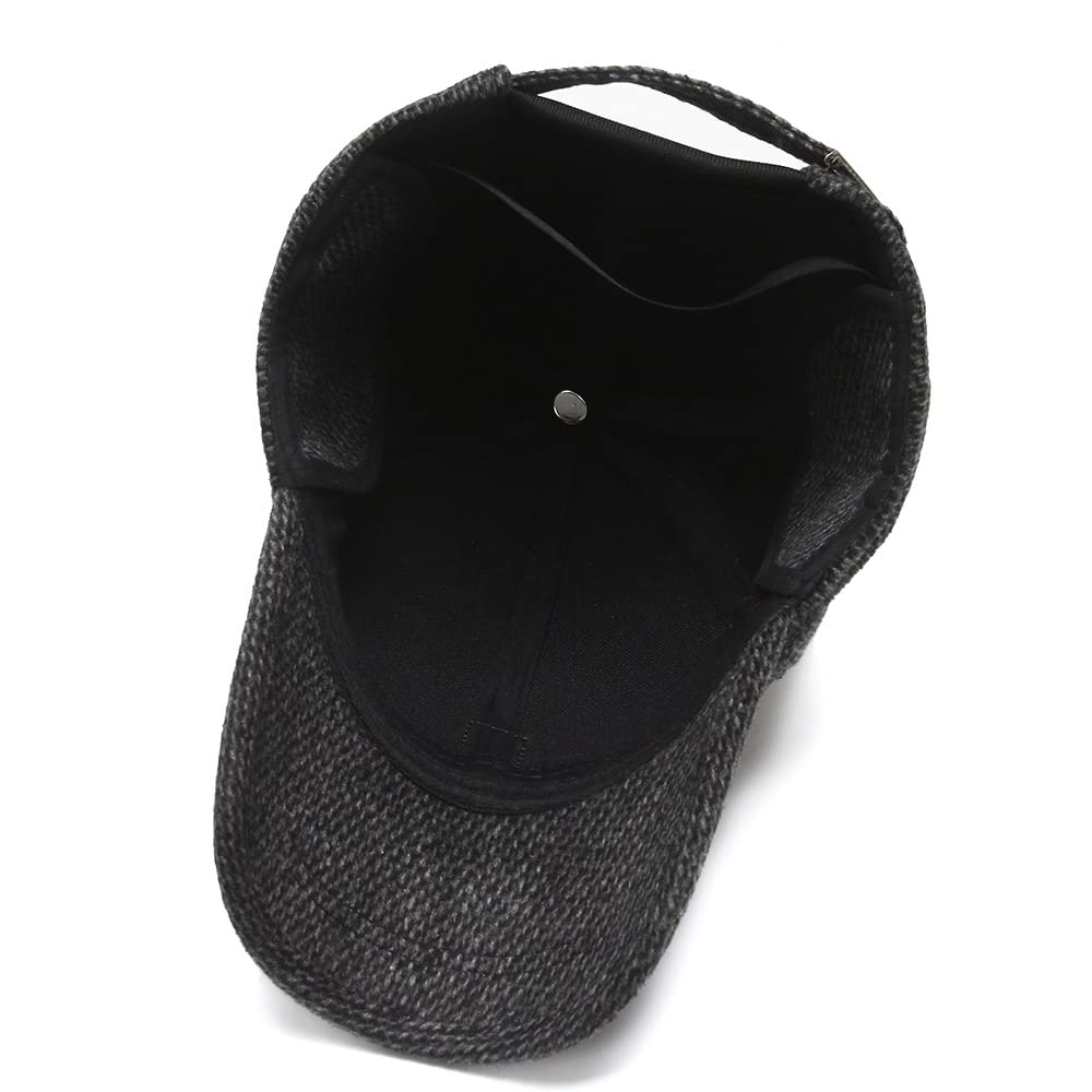 Croogo Pilot Cap with Earflaps and Fleece Winter Pilot Work Winter Hat Men's Lining, Cap, Cap, (G-GSDT1-Gray)