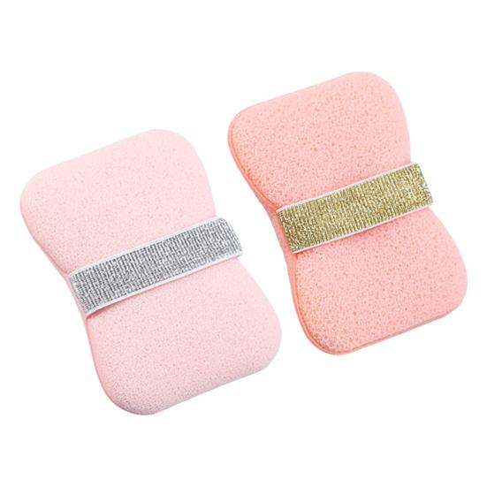 1/2Pcs Bathing Sponge Soap-Saving Bags Rich Foam Soft Skin Delicate Texture Sponge Foaming Effect Sponge