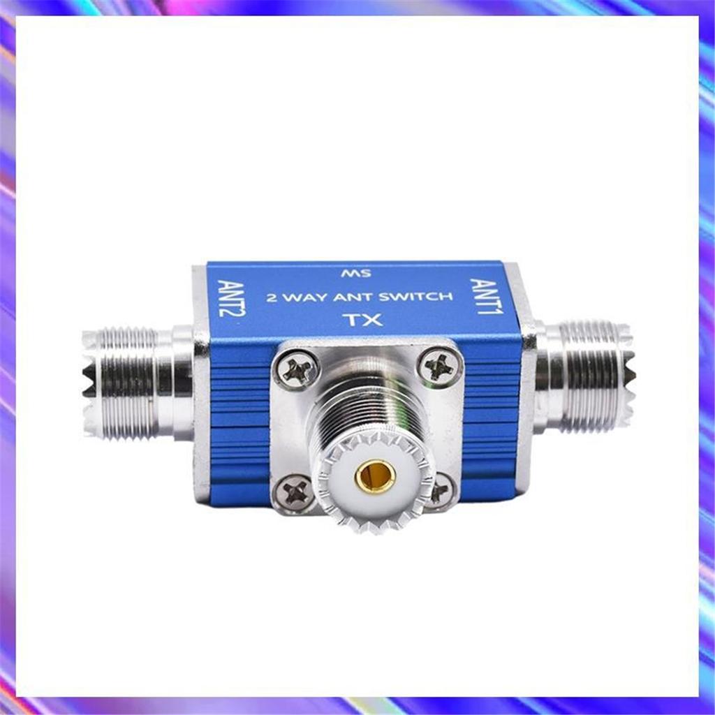 A24U 2 Way CB/HAM Antenna Coax Switch Coaxial Antenna Switch 100W 1-30Mhz Optional SO239/BNC Connector