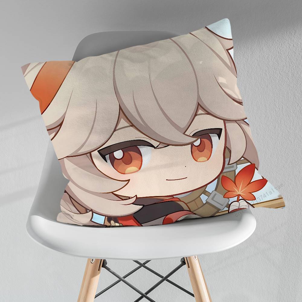KKaedehara KKazuha Pillowcase for Sofa Room Office Decor Printing Merchandise AllMatch Cushion Cover