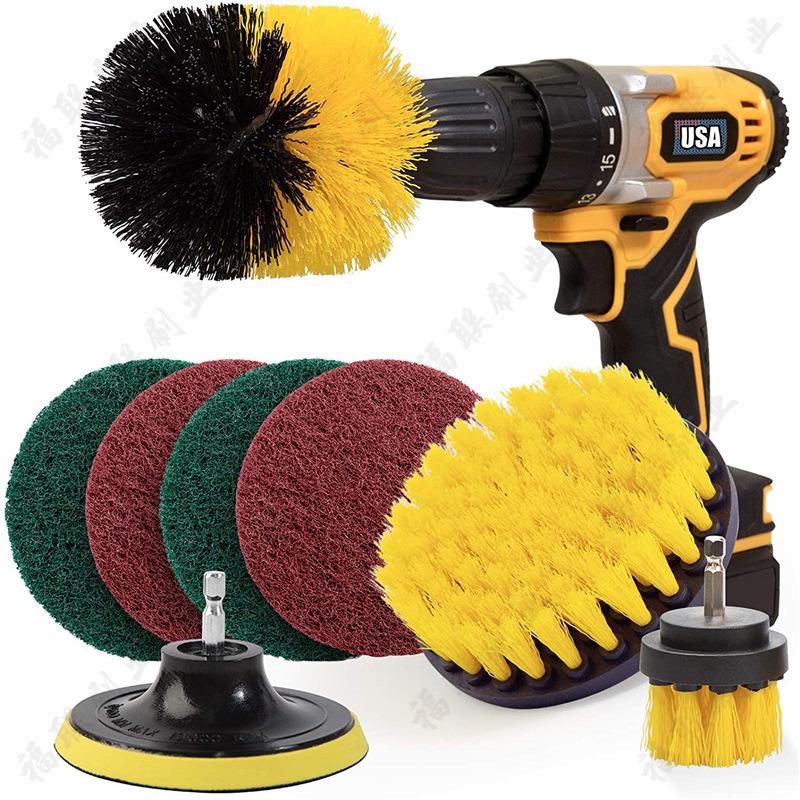 Electric Drill Brush Set: Household Scrubbing & Cleaning Heads