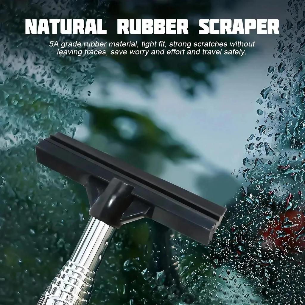 1PC Car Rearview Mirror Wiper - Portable Telescopic Bracket Scraper for Car Glass Mist Removal Cleaning Wiper Tool
