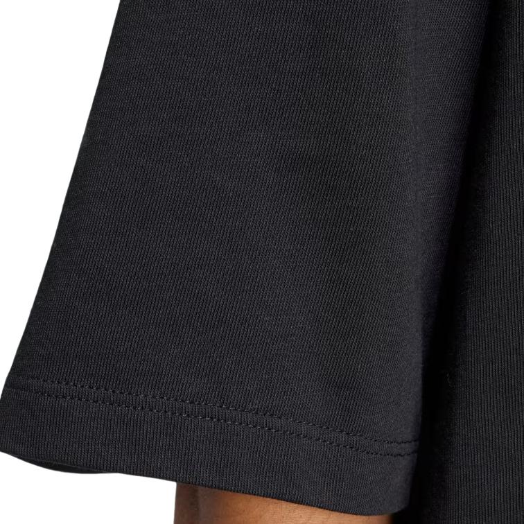 Adidas Essentials Loose Cotton Crew Neck Short Sleeve T-Shirt Women Tops Black IY7321