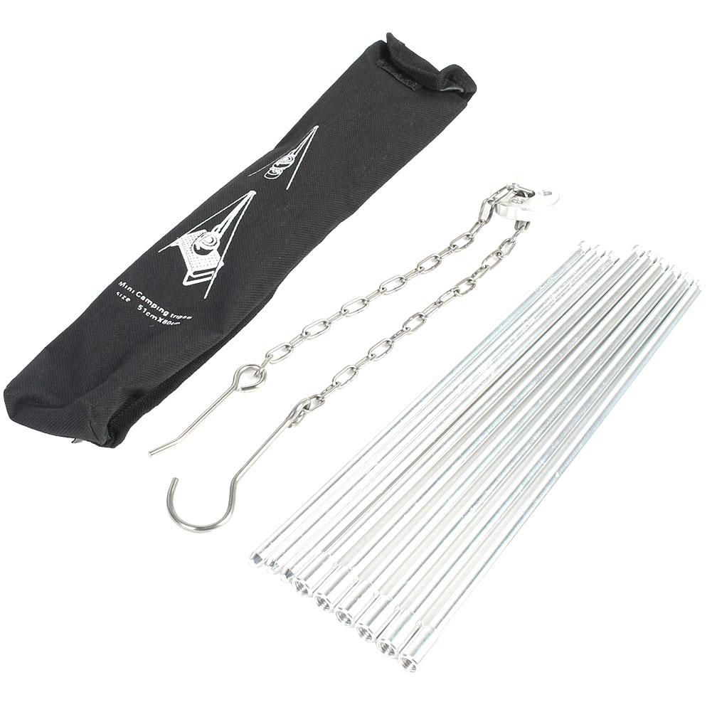 

Disassemble Tripod Grills, Portable Outdoor BBQ Grill Foldable Hanging Design Cooker for Camping, Picnic, BBQ Cooking