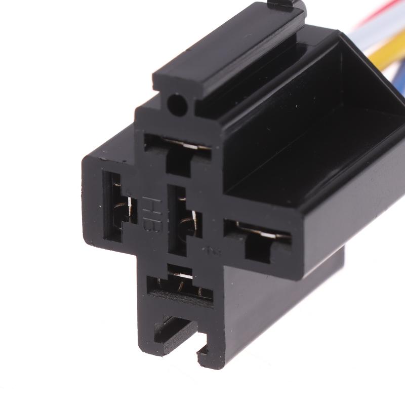 4/5Pin Waterproof 12V 30A Fuse Relay Switch With 14Awg 16 Awg Wire, 12V 4/5 Pin Spst Fuse Relay For Car Truck