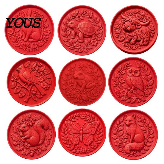 Concrete Casting Molds Silicone Stepping Stone Mold, Hummingbird/Squirrel/Turtle/Owl/Fox/Butterfly/Frog Paver Molds, Reusable Easy DIY Project
