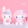 Genuine Sanrio Piano Plush Toy Hello Kitty My Melody Kuromi Cinnamoroll Cartoon Student Backpack Pendant Decoration Girl Gift