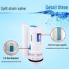 Two-Button Toilet Drain Valve, Plastic Tank Outlet Valve Accessories
