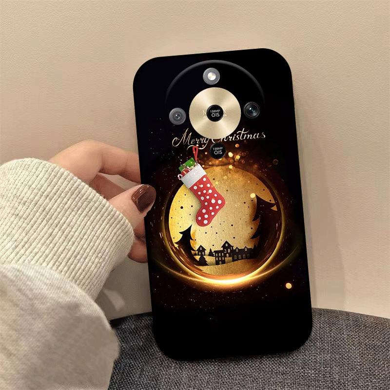 For Honor X9d X70 X9a X9b X9c X6C X5C Plus Case Christmas Painted Soft TPU Silicone Cover For Honor Magic8 Lite Phone Case Coque