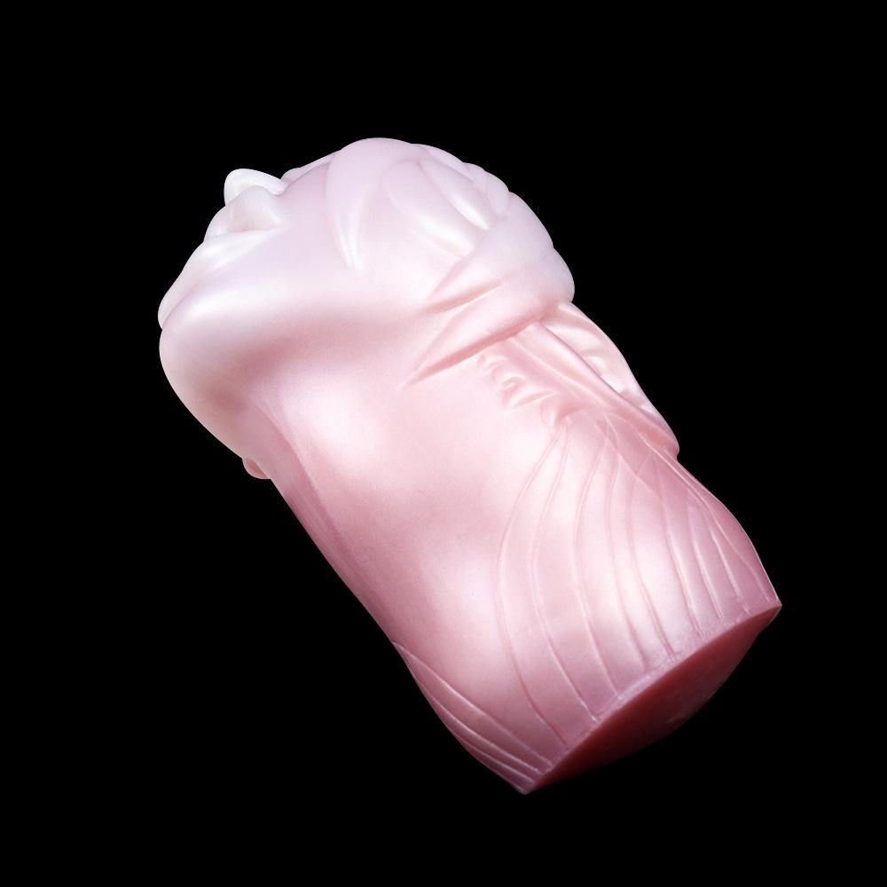 Cupă de masturbare buzelor Mucegai din silicon moale Masturbator masculin Jucării sexuale pentru adulți Vagin anal de buzunar Jucărie de suflare gay