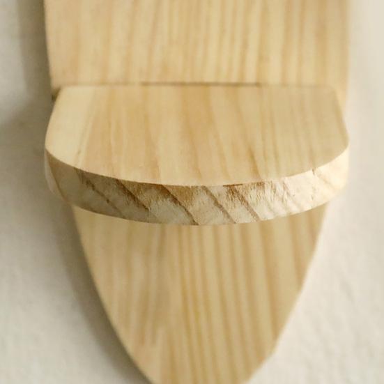 Yousheng Wooden Wall Shelf Boho Wall-mounted Storage Shelf Rustic Floating Oval Shelf Display Plants Pictures Collectibles for Living Room Bedroom