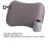 Outdoor Travel Inflatable Pillow with Removable Washable Cover Ergonomic Ultralight Camping Backpacking Hiking Neck Lumbar Support Sleeping Head