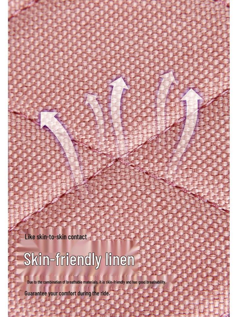 Star Chi Elantra Linen Cartoon Bear Car Seat Cushion - Four Seasons Suitable