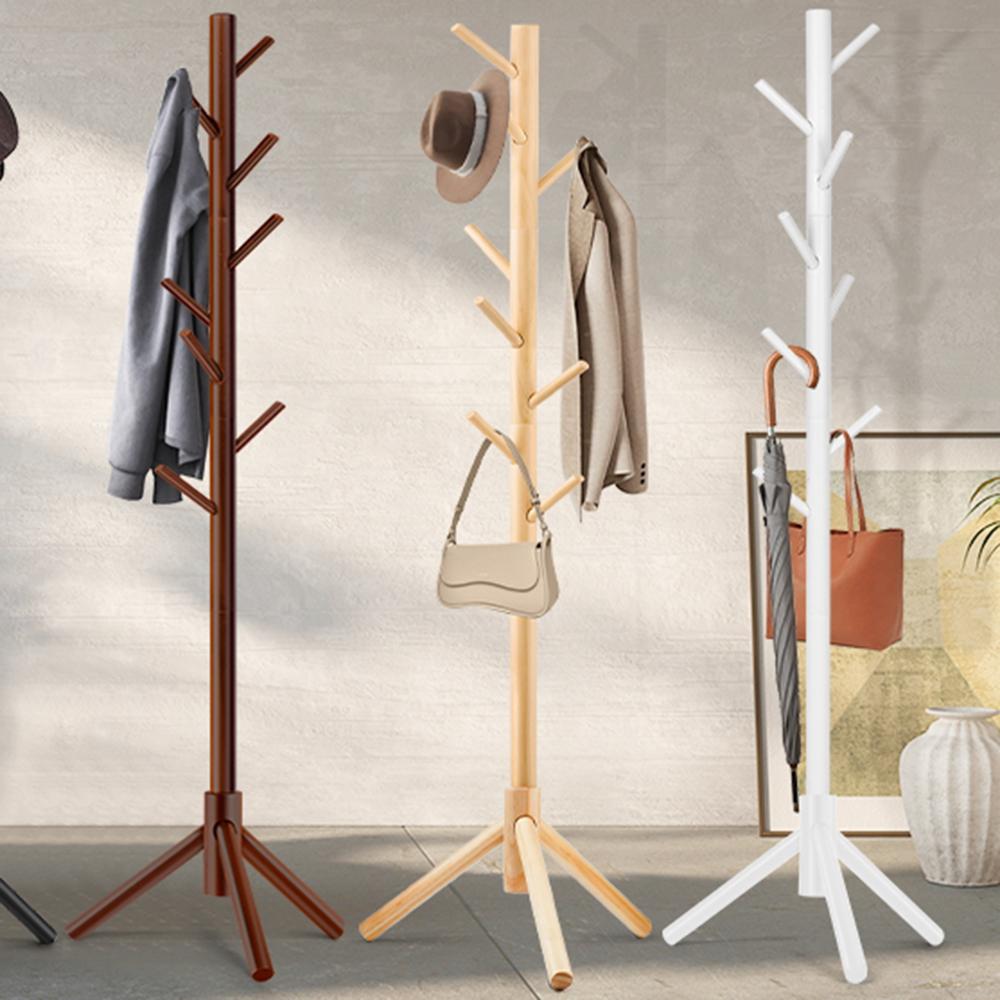 Coat Rack Freestanding Coat Rack with 8 Hooks and 3 Adjustable Size Tree Coat Racks for Bedroom Hallway Entrance Office for Hats