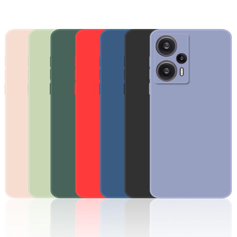Für Xiaomi Poco F5 Fall Poco F5 Pro Abdeckung Weiche Flüssigkeit Silikon Stoßstange Telefon Fällen Poco F5 X5 Pro M5 M5S m4 C50 C40 X4 F4 GT F3
