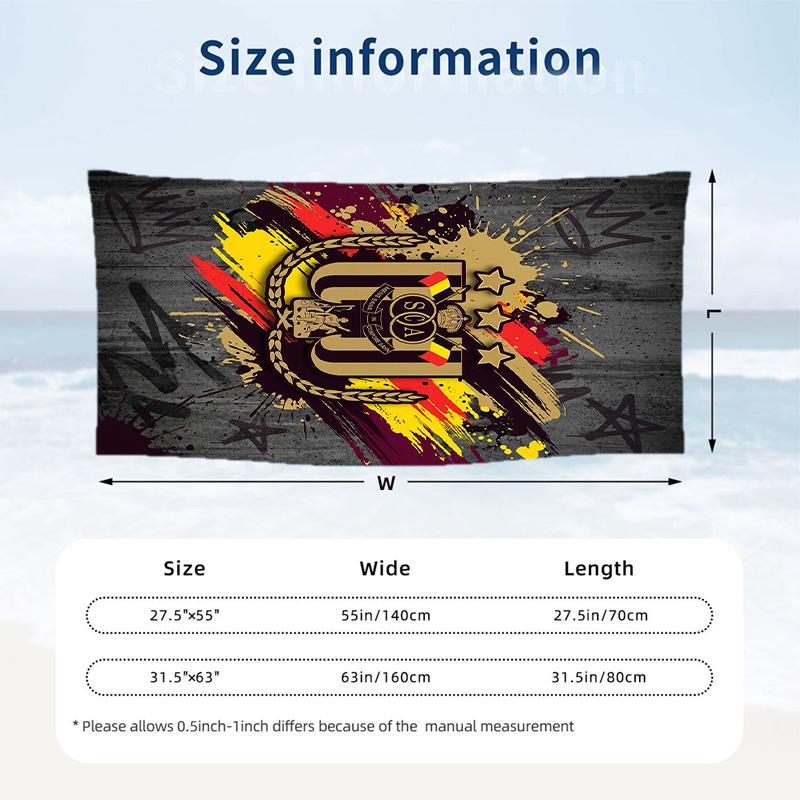 Anderlecht FC Print Quick Dry Beach Towel Microfiber Absorbent Portable Travel Swimming Towel