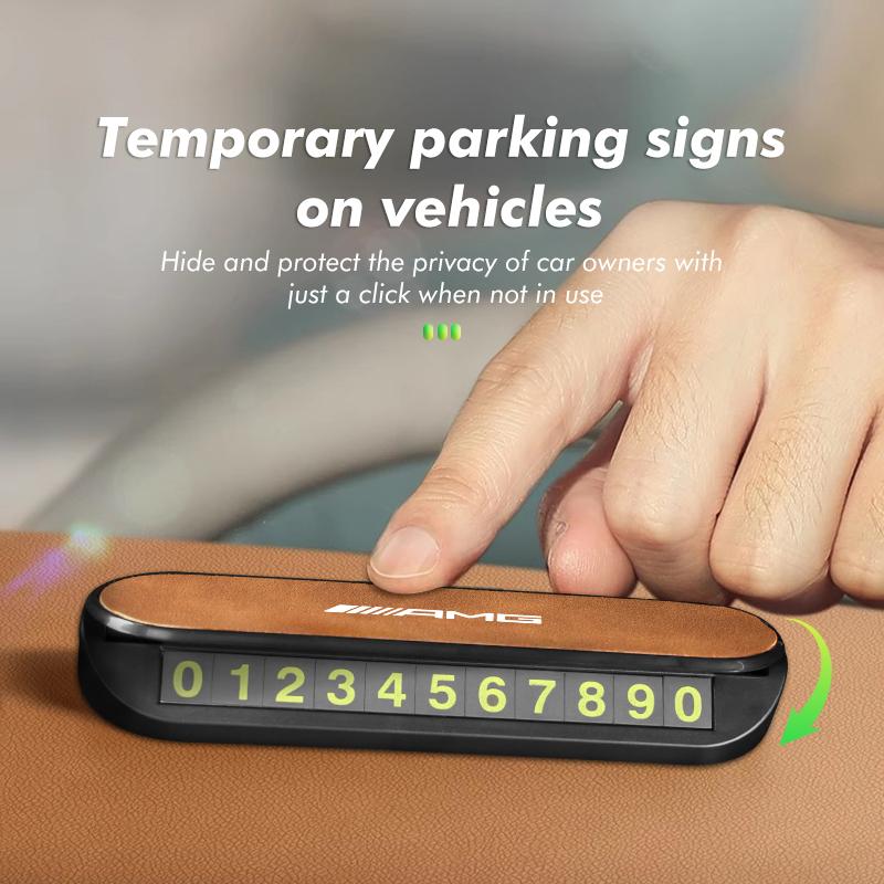 Pro Mercedes Benz Auto Číslo Telefonu Nastavitelné Dočasné Parkovací Potřeby AMG C180 C300 W124 W176 W177 C200 C260 GLC CLE