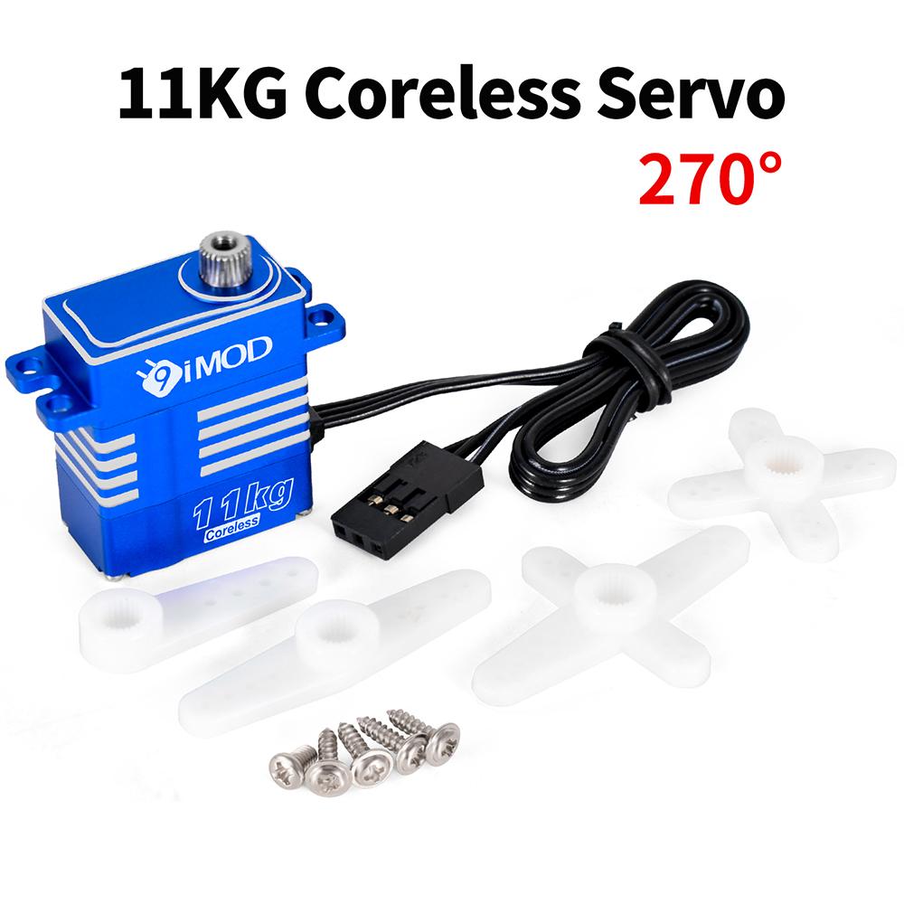 

9IMOD RC Digatal Servo 11KG Coreless Metal Gear Servo 4.8-8.4V for 1/8 1/10 1/12 1/18 RC Car RC Helicopter DIY Accessories