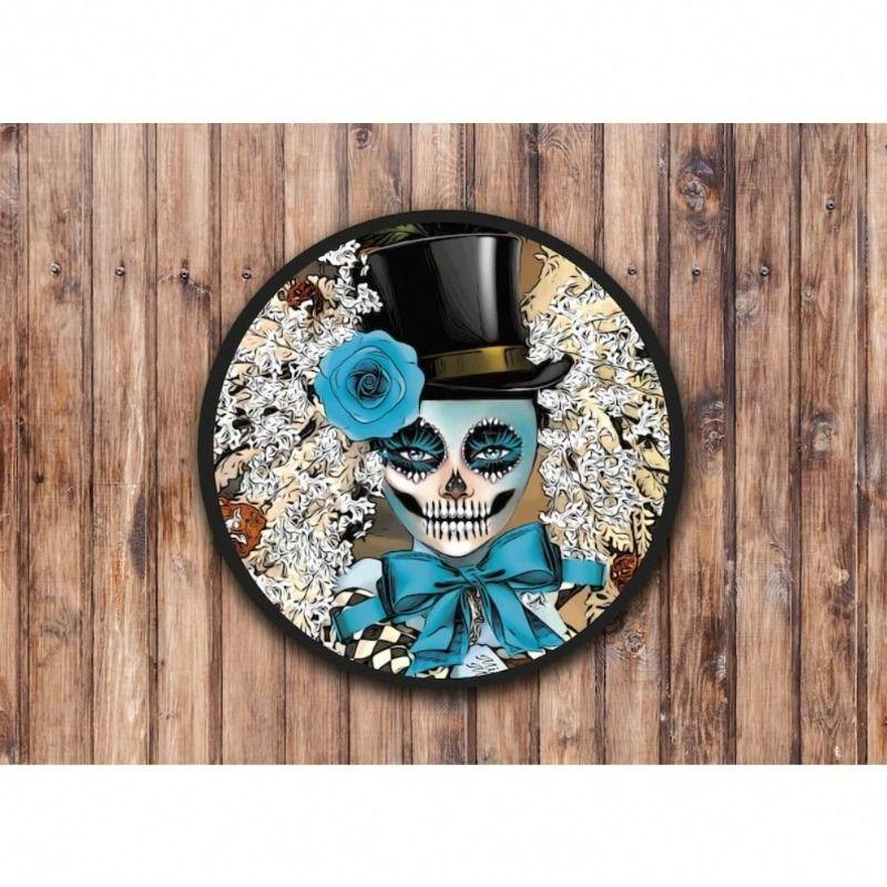 Decorative Metal Wall Art Sign 20x20 Cm Retro Tin Poster