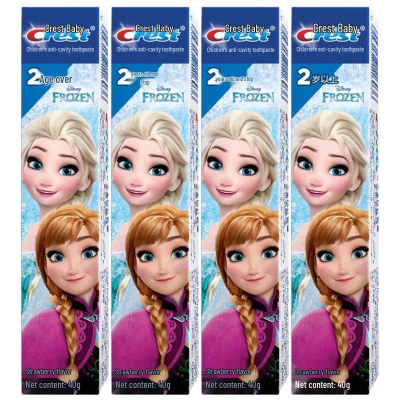 Crest Kids Frozen Anti-Cavity Toothpaste, Ages 2-12, 4-Pack