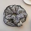 Lace Small Floral Large Intestine Hair Band Retro French High-end Skirt Flower Buds Exquisite Hair Rope Lace Edge Girl