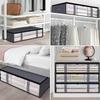 Premium Underbed Storage Bags-Extra Large Foldable Dustproof Organizer with Transparent Window,Clothes, Bedding & Seasonal Items