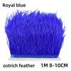 1Meter Natural Rooster Feathers Trim Fringe for Craft Plumas 13-18cm Black Feathers Ribbon DIY Sewing Clothing Party Decorations