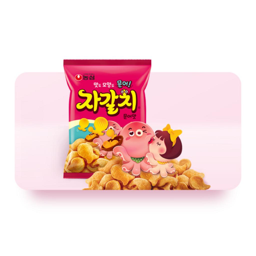 [Nongshim] Jagalchi Snack(Octopus Shaped Snack)