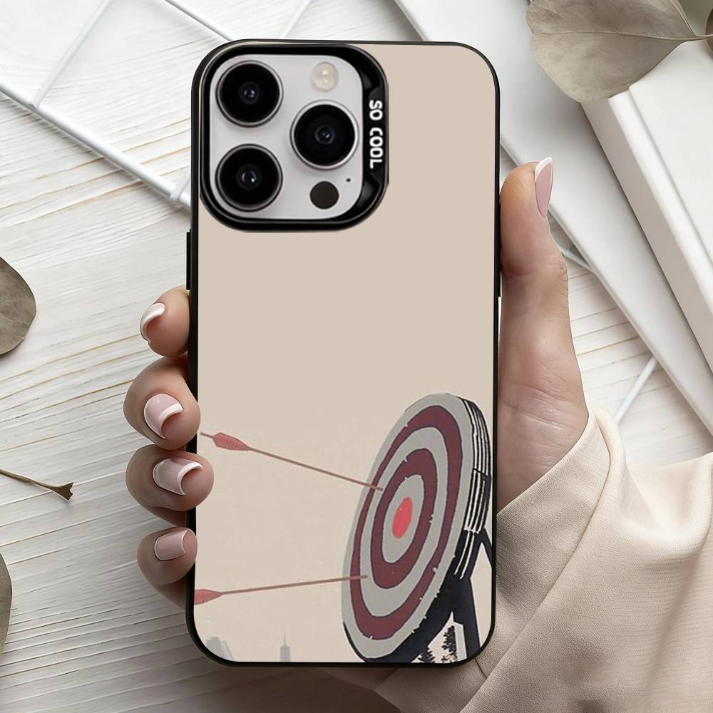 

A-Archery S-Sprot Phone Case For iPhone17,16,15,14,13,12,11 Plus,Pro Max Black Candy silver phone case iPhone16se4