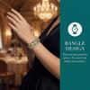 Rhinestone Bracelet Ladies Wristwatch Round Dial Quartz Watch Vintage  Watch  Elegant Wear