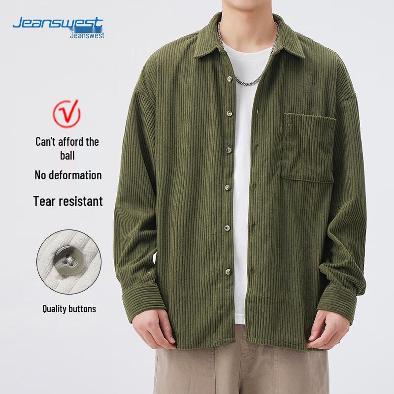 Jeanswest Men s Long Sleeve Striped Shirt Jacket 2XL