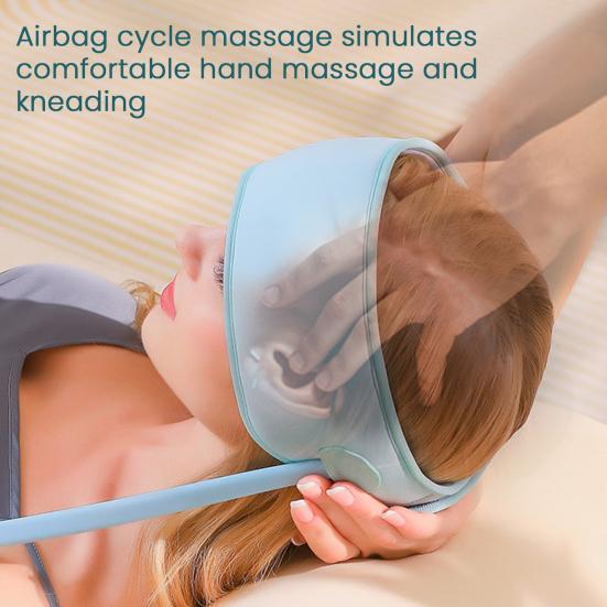 Head Massager Scalp Electric Percussion Airbag Deep Relaxation Stress Relief Three