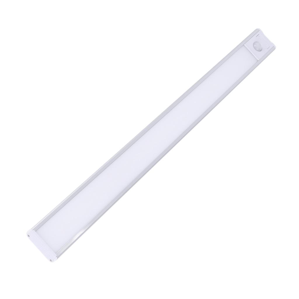 Motion Sensor Under Cabinet Light Rechargeable Battery Operated LED Closet Light 3 Color Dimmable Counter Light Strip for Kitchen Stairs