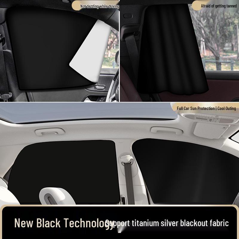 Car Magnetic Sunshade: Interior Insulation and Blackout Curtain for Windows